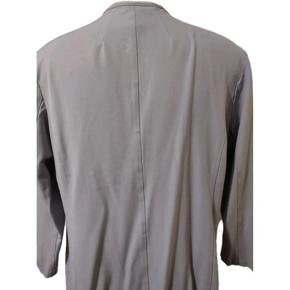 Allison Woods Jacket Women's Size 26W Gray Zip Up Long Sleeve 2 Pockets Stretch‎
